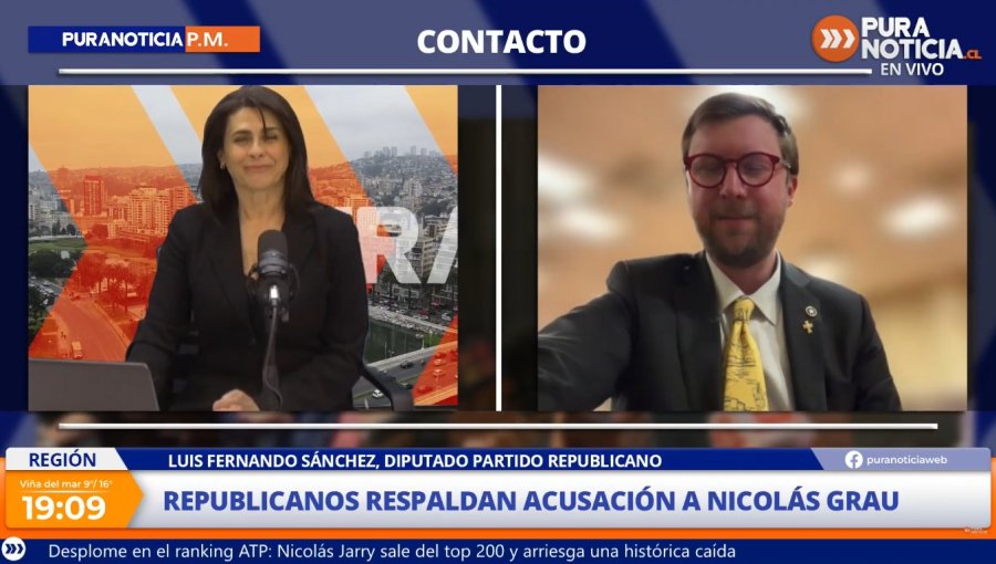 Diputado Luis Fernando Sánchez por acusación a Grau
