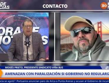 Moisés Prieto, presidente del Sindicato de Viña Bus, por posible paralización: “hay mucho que resolver con el tema del transporte”.