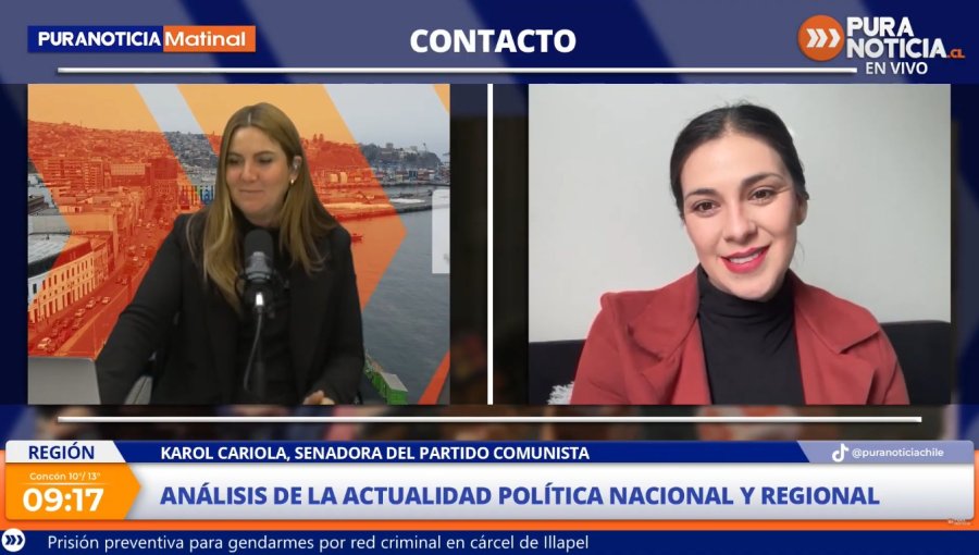 Senadora Karol Cariola por Hospital Van Buren