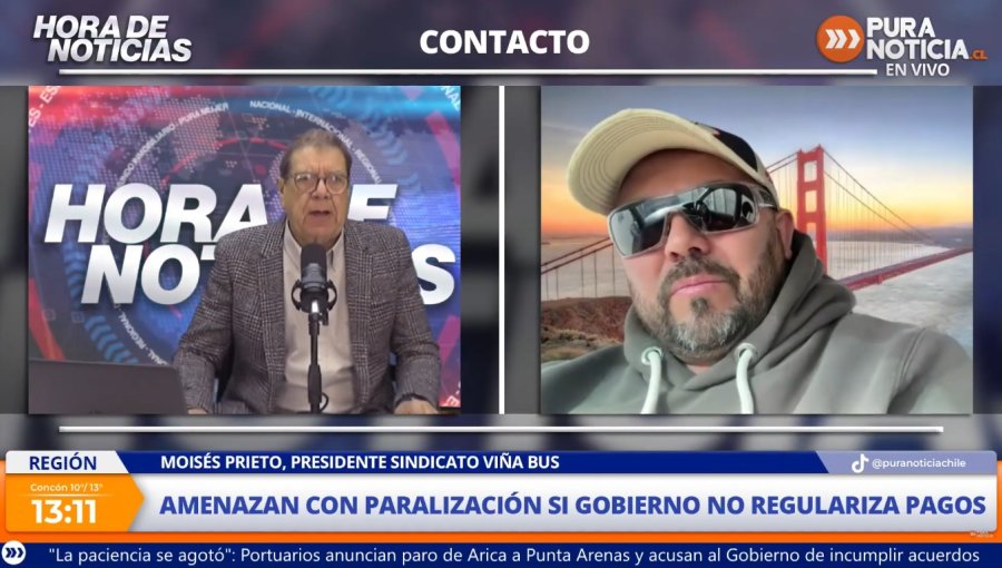 Moisés Prieto, presidente Sindicato Viña Bus