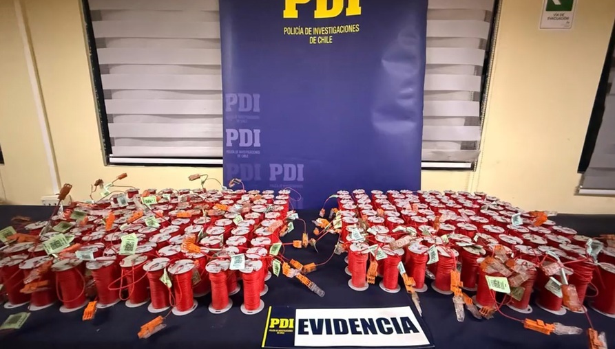 Incautan más de 200 detonadores electrónicos y detienen a un hombre en sector rural de Ovalle