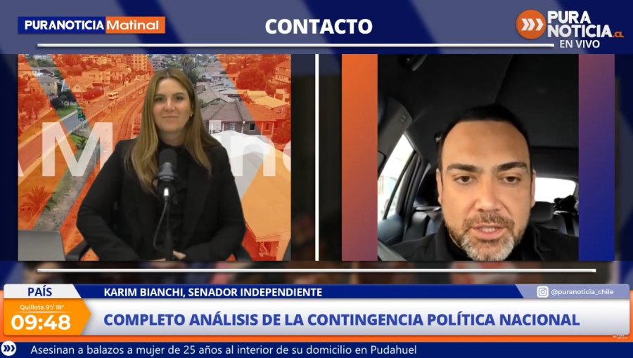 Senador Karim Bianchi por secreto bancario
