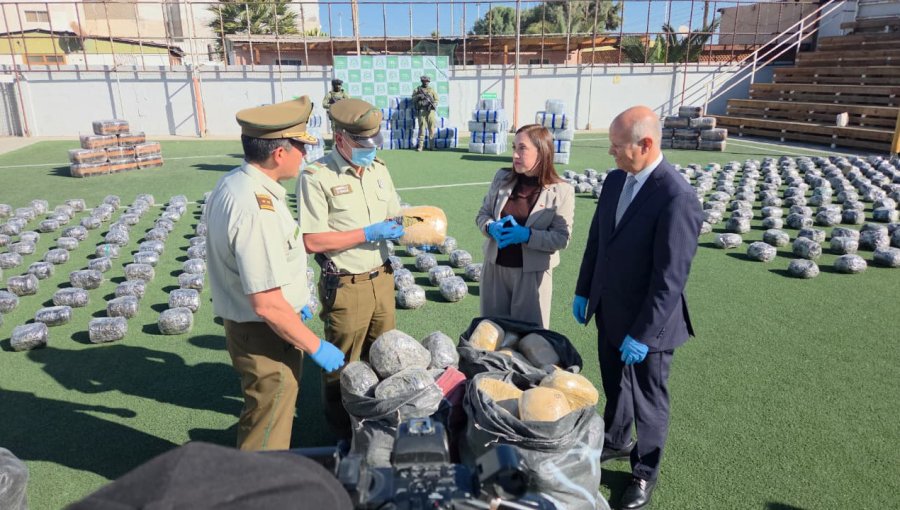 Incautan mas de 1,6 toneladas de marihuana en Antofagasta que tenían como destino la zona central del país