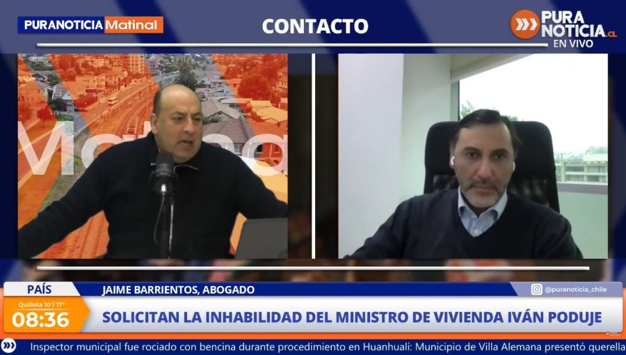 Abogado Constructora San Sebastián cuestiona rol de Poduje