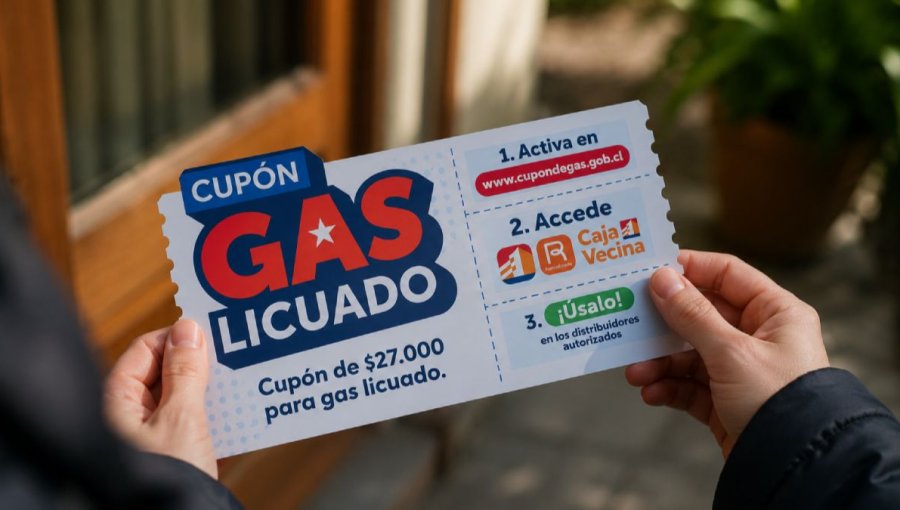 Más de 480 mil personas activaron el cupón de gas en la región de Valparaíso: beneficio ya puede ser utilizado por las familias