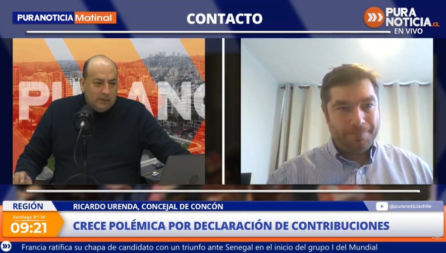 Ricardo Urenda, concejal de Concón por declaración sobre contribuciones: "Votamos en contra porque pedimos retirar el punto de tabla para revisarlo"