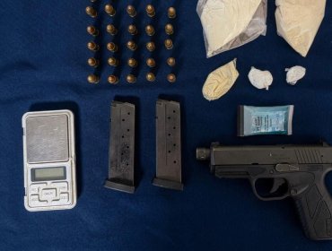 Cae integrante de banda criminal dedicada al tráfico de armas y drogas en Concón