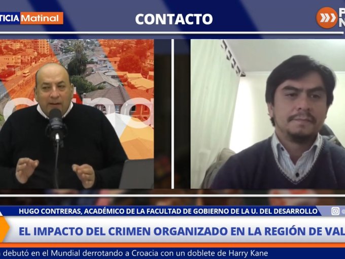 Hugo Contreras, académico UDD por crimen organizado en región de Valparaíso: "Las personas van a recuperar la sensación de seguridad cuando vean resultados"