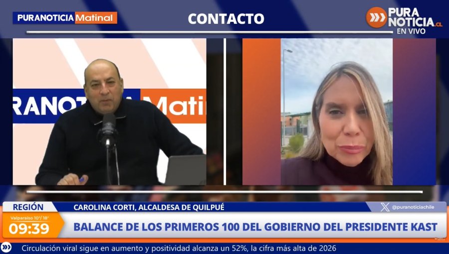 Alcaldesa de Quilpué, Carolina Corti, por seguridad en la comuna: "Quiero que Quilpué sea uno de los 50 barrios elegidos para la intervención del Gobierno"