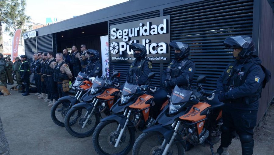 Viña del Mar inaugura base de operaciones de seguridad en la plaza O’Higgins
