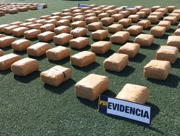 Más de 2,8 toneladas de droga fueron incautadas en operativos conjuntos en la región de Antofagasta