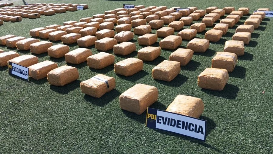 Más de 2,8 toneladas de droga fueron incautadas en operativos conjuntos en la región de Antofagasta