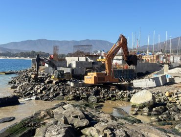 Obras portuarias en caleta de pescadores de Papudo alcanza 47% de avance y proyecta entrega para el primer trimestre de 2027