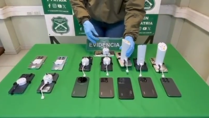 Detienen en San Carlos a banda que robó celulares de alta gama avaluados en $20 millones en Temuco