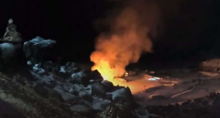 Incendio consume dependencias de la Escuela de Alta Montaña del Ejército en Los Andes