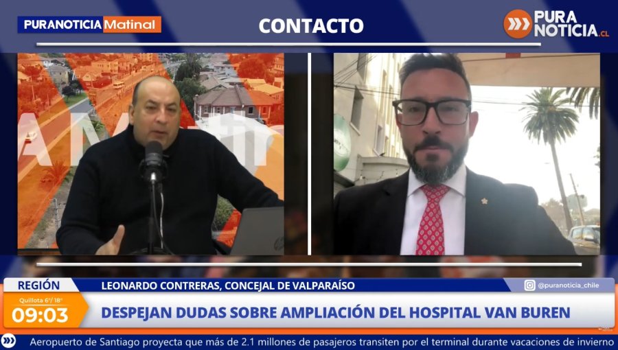 Leonardo Contreras, concejal de Valparaíso, por ampliación del hospital Van Buren: “Acá tenemos que concretar”