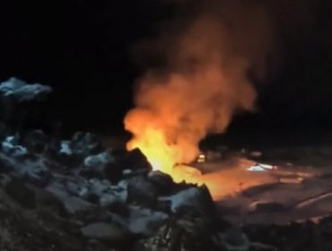 Incendio consume dependencias de la Escuela de Alta Montaña del Ejército en Los Andes