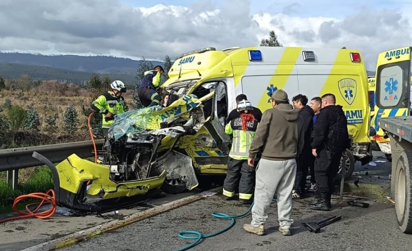 Tragedia en Coronel: Funcionaria del SAMU muere tras colisión múltiple en la ruta 160