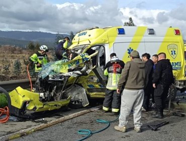 Tragedia en Coronel: Funcionaria del SAMU muere tras colisión múltiple en la ruta 160
