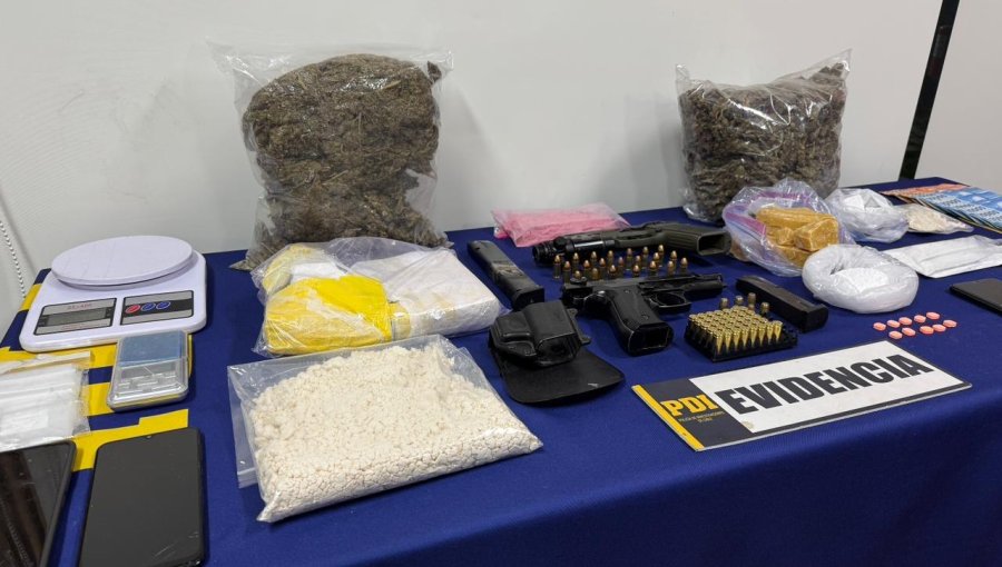 Desarticulan punto de acopio y distribución de drogas en Peñalolén: se incautaron sustancias avaluadas en más de $24 millones