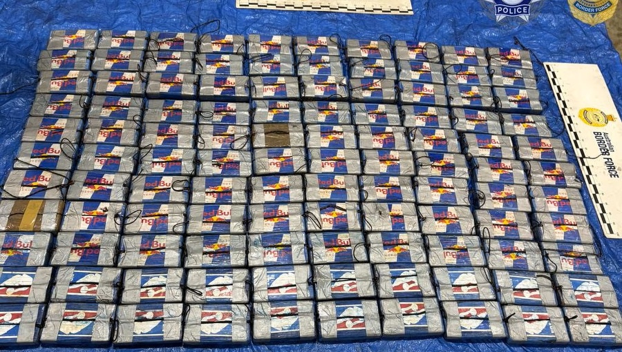 Incautan 110 kilos de cocaína en Australia en contenedor procedente de Chile