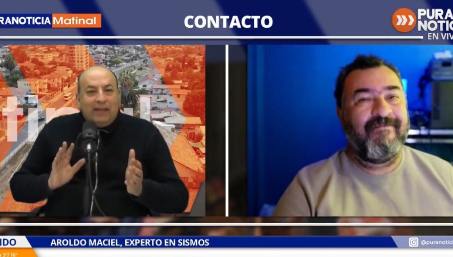 Aroldo Maciel por energía sísmica: “La quincena de julio será una fecha crítica para Chile”