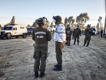 Con fuerte despliegue policial inició segunda fase del desalojo en megatoma de San Antonio