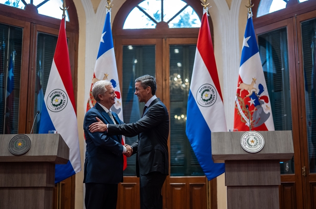 Kast y presidente de Paraguay suscriben acuerdos bilaterales en materia económica y de combate a crímenes transnacionales