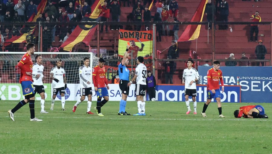 Felipe Raipán conoció su castigo tras ser expulsado en el partido de Colo-Colo ante U. Española por Copa Chile