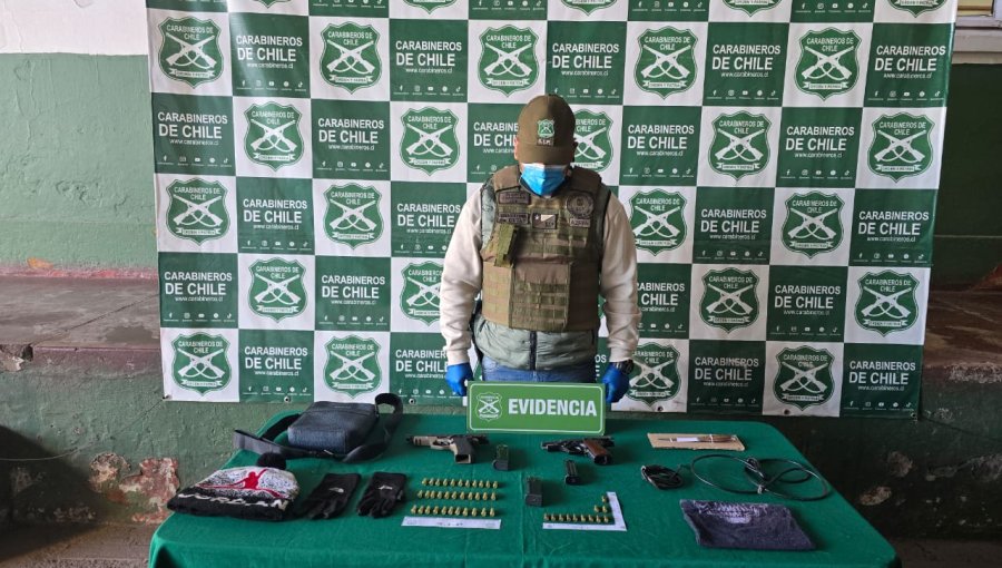 Carabineros frustra violento robo en vivienda de Los Andes y detiene a tres delincuentes armados