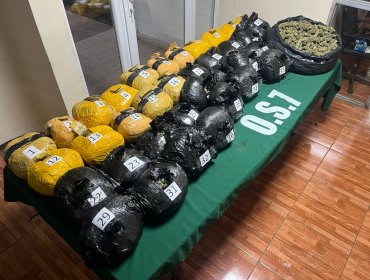 Detienen a ciudadano boliviano tras ser sorprendido transportando más de 45 kilos de marihuana en Collipulli