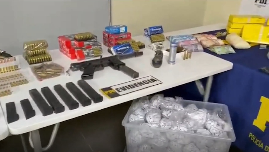PDI incauta granada activa y drogas a metros de un jardín infantil en Lampa