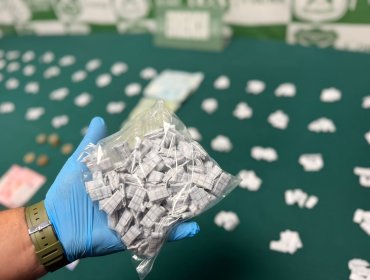 Tres detenidos deja operativo antidrogas en San Antonio: incautan 500 dosis de pasta base