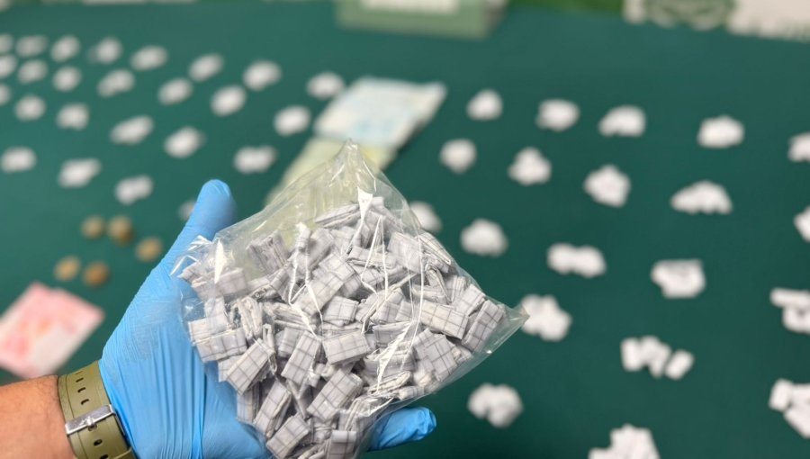 Tres detenidos deja operativo antidrogas en San Antonio: incautan 500 dosis de pasta base