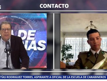 Matías Rodríguez aspirante a oficial de la escuela de Carabineros: “Da bastantes beneficios tanto a largo plazo”