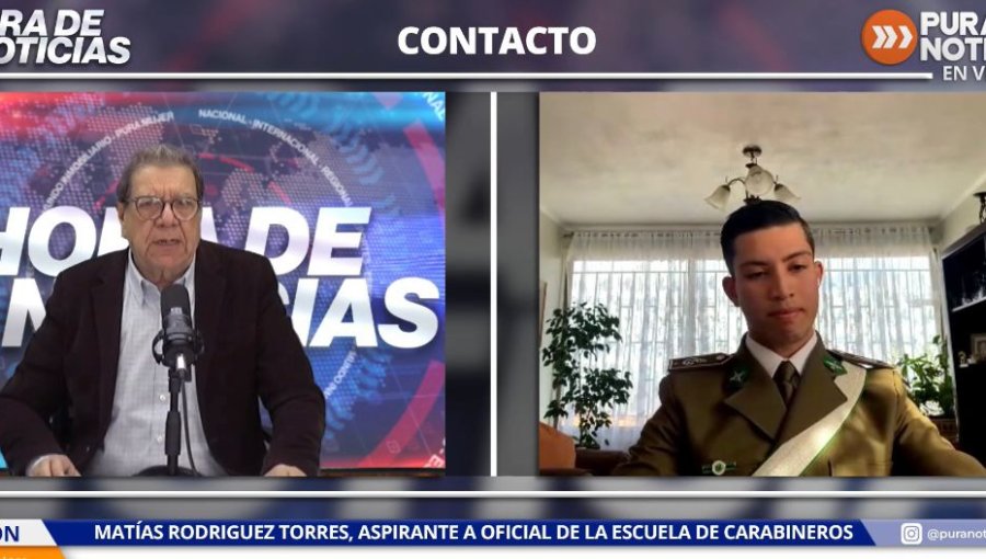 Matías Rodríguez aspirante a oficial de la escuela de Carabineros: “Da bastantes beneficios tanto a largo plazo”