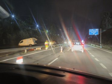 Una persona muere y dos resultan lesionadas tras accidente en el Troncal Sur de Quilpué