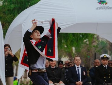 Con inédita ceremonia de izamiento del Pabellón Patrio: Villa Alemana rindió homenaje al Día de la Bandera Nacional