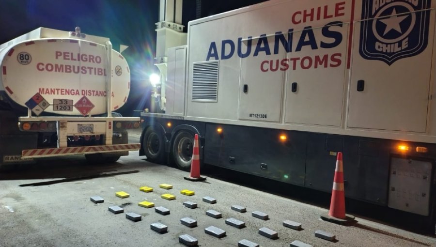 Análisis de imágenes de camión escáner frustra ingreso de más de 30 kilos de cocaína en Ollagüe
