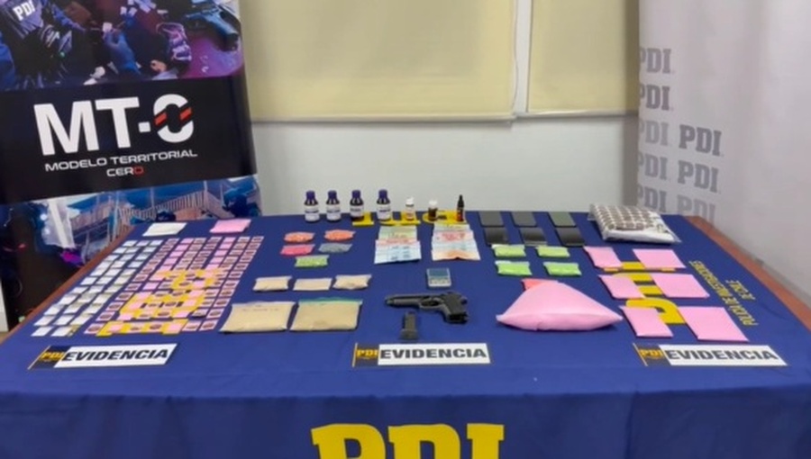 PDI detiene a ocho personas y decomisa $230 millones en drogas en Santiago
