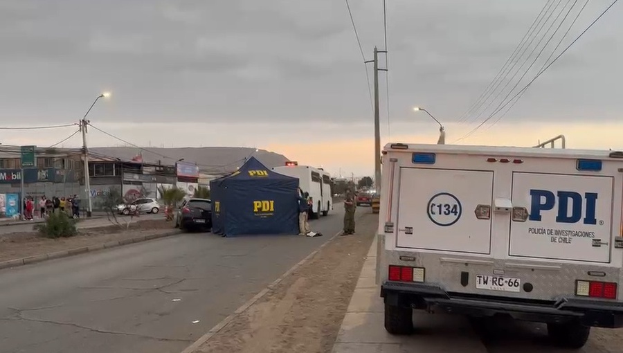 Asesinan a balazos a hombre en Arica y su acompañante se mantiene en riesgo vital