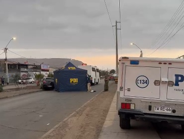 Asesinan a balazos a hombre en Arica y su acompañante se mantiene en riesgo vital