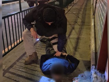 Inspectores municipales frustran violento robo con arma blanca y permiten detención de dos delincuentes en Villa Alemana