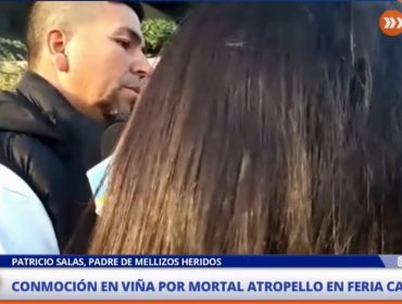 Patricio Salas, padre de mellizos heridos en accidente de feria Caupolicán: “Los autos ahí siempre pasan fuerte”