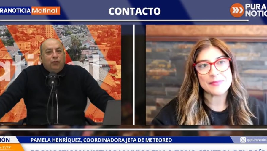 Coordinadora jefa de Meteored y lluvia pronosticada para jueves y viernes: "Tendremos algunos riesgos bastantes relevantes"