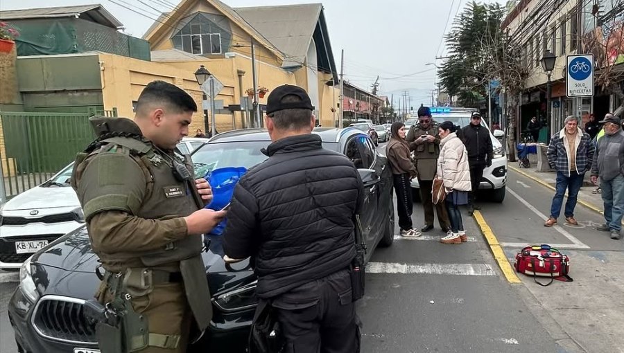 Adulta mayor fue atropellada en una concurrida intersección del centro de La Calera