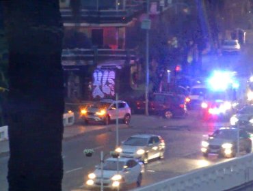 Accidente de tránsito mantuvo inhabilitadas céntricas pistas de Viña del Mar