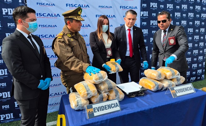 Incautaciones de drogas en Antofagasta suman 117 toneladas y generan pérdidas por US$800 millones al crimen organizado