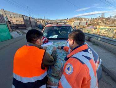 Municipios del Gran Valparaíso activan planes preventivos ante intenso sistema frontal que traerá lluvias, viento y nieve a la región