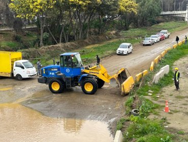 Cierran accesos al estero Marga Marga y retiran barreras ad portas de precipitaciones